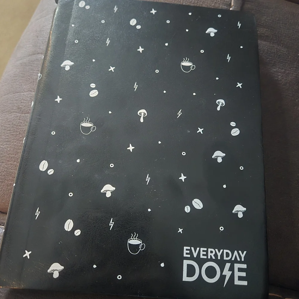 Everyday Dose Black and White Notebook